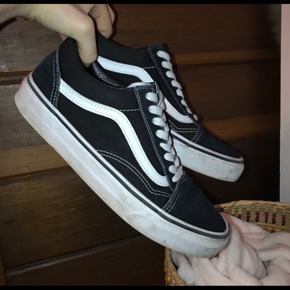 black old school vans